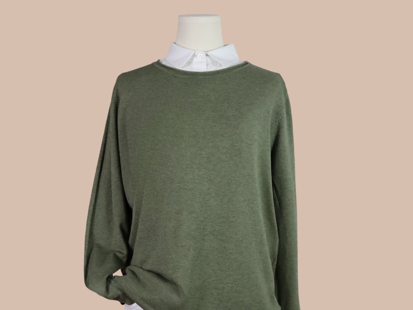 Feinstrick-Pullover mit Rundhals