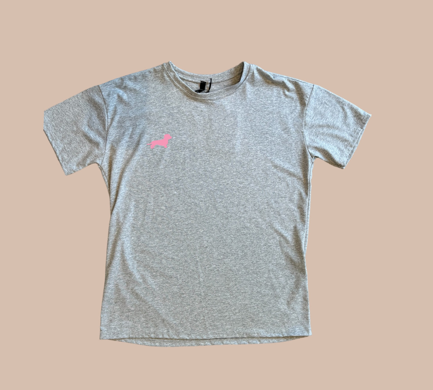 T-Shirt mit Dackel in Wunschfarbe
