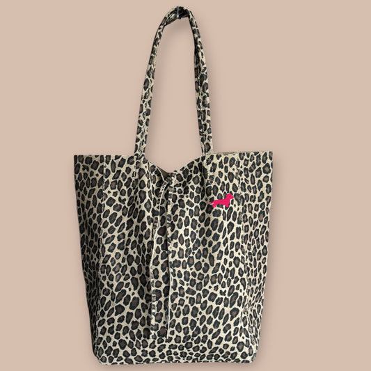 LEO Shopper Wildleder mit Dackel in Wunschfarbe
