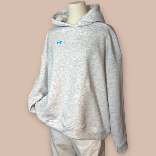 Hoodie mit Dackel in Wunschfarbe