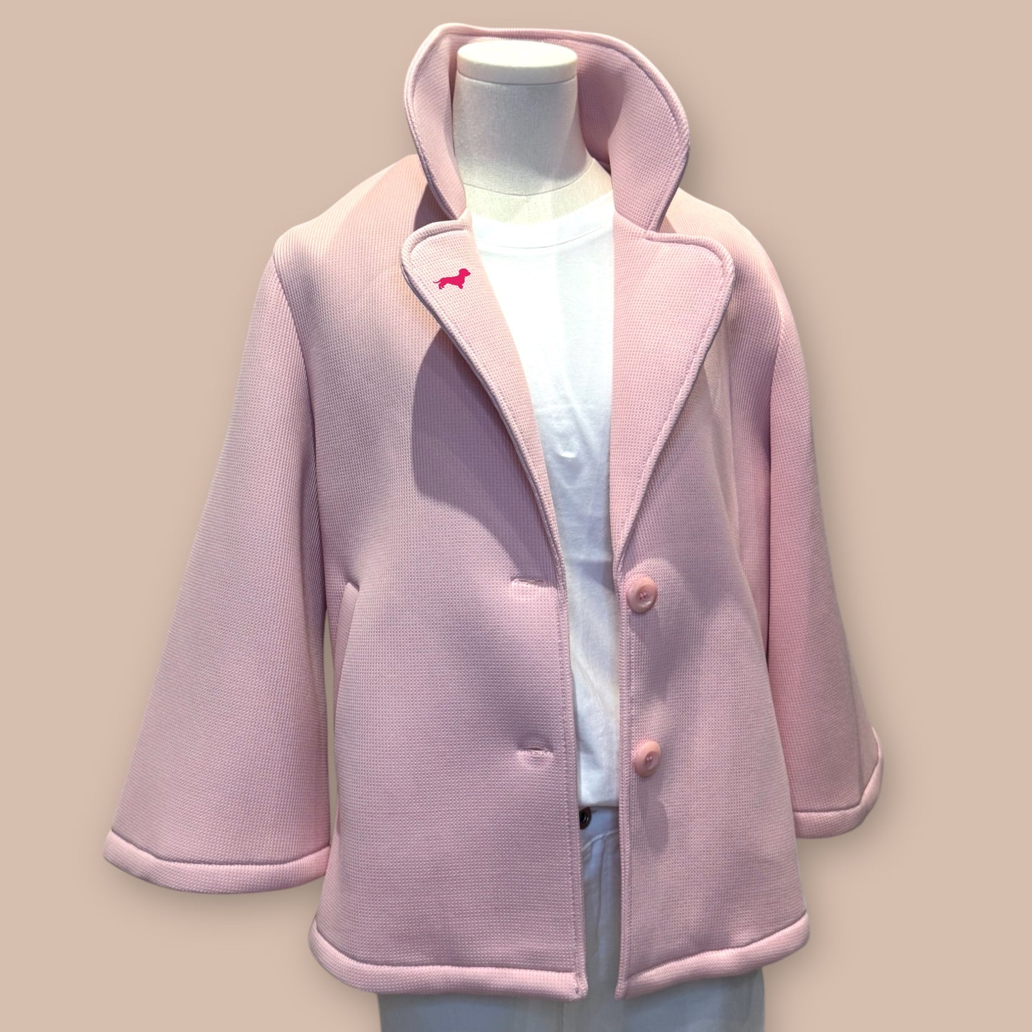 Kurzjacke Soft mit Dackel in Wunschfarbe