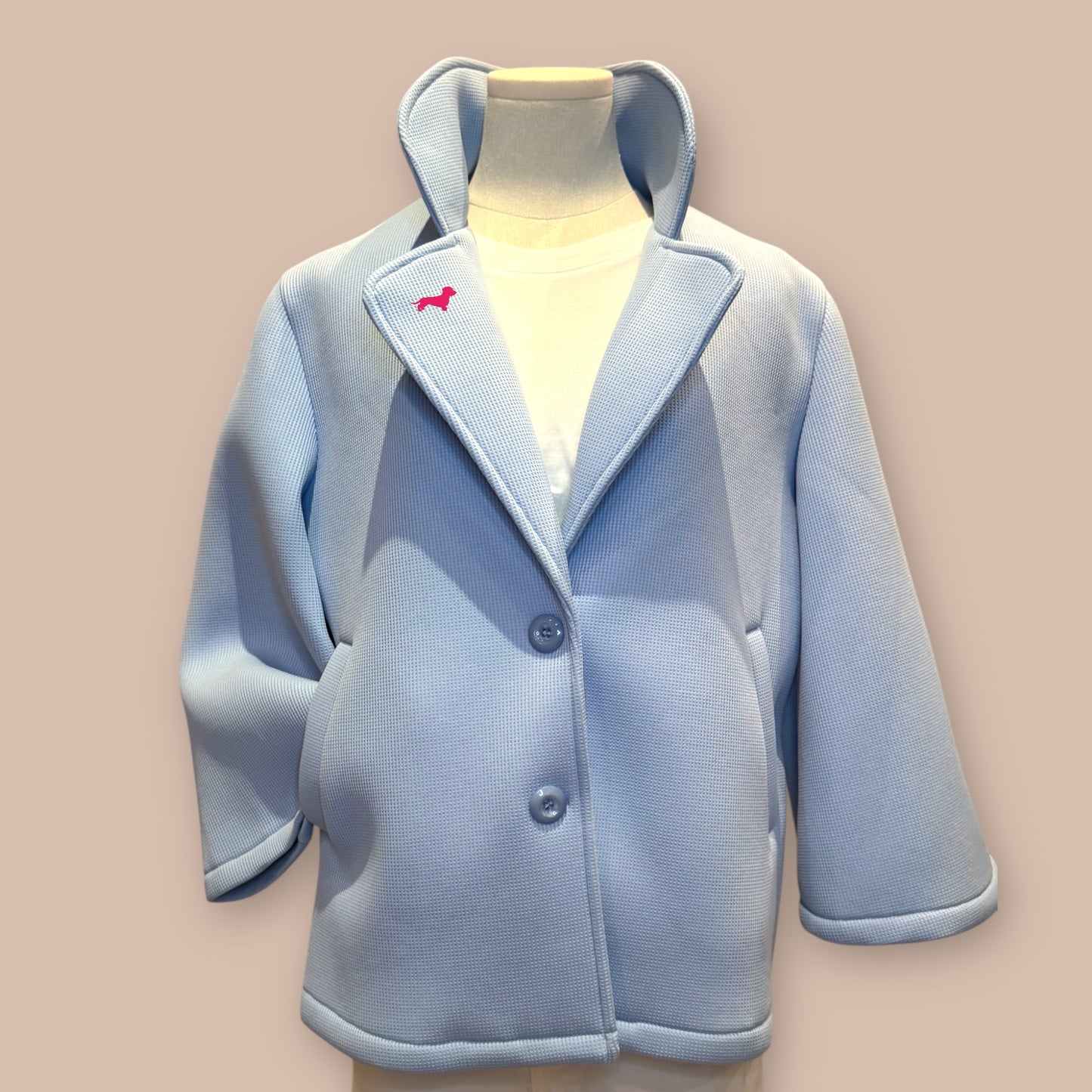 Kurzjacke Soft mit Dackel in Wunschfarbe