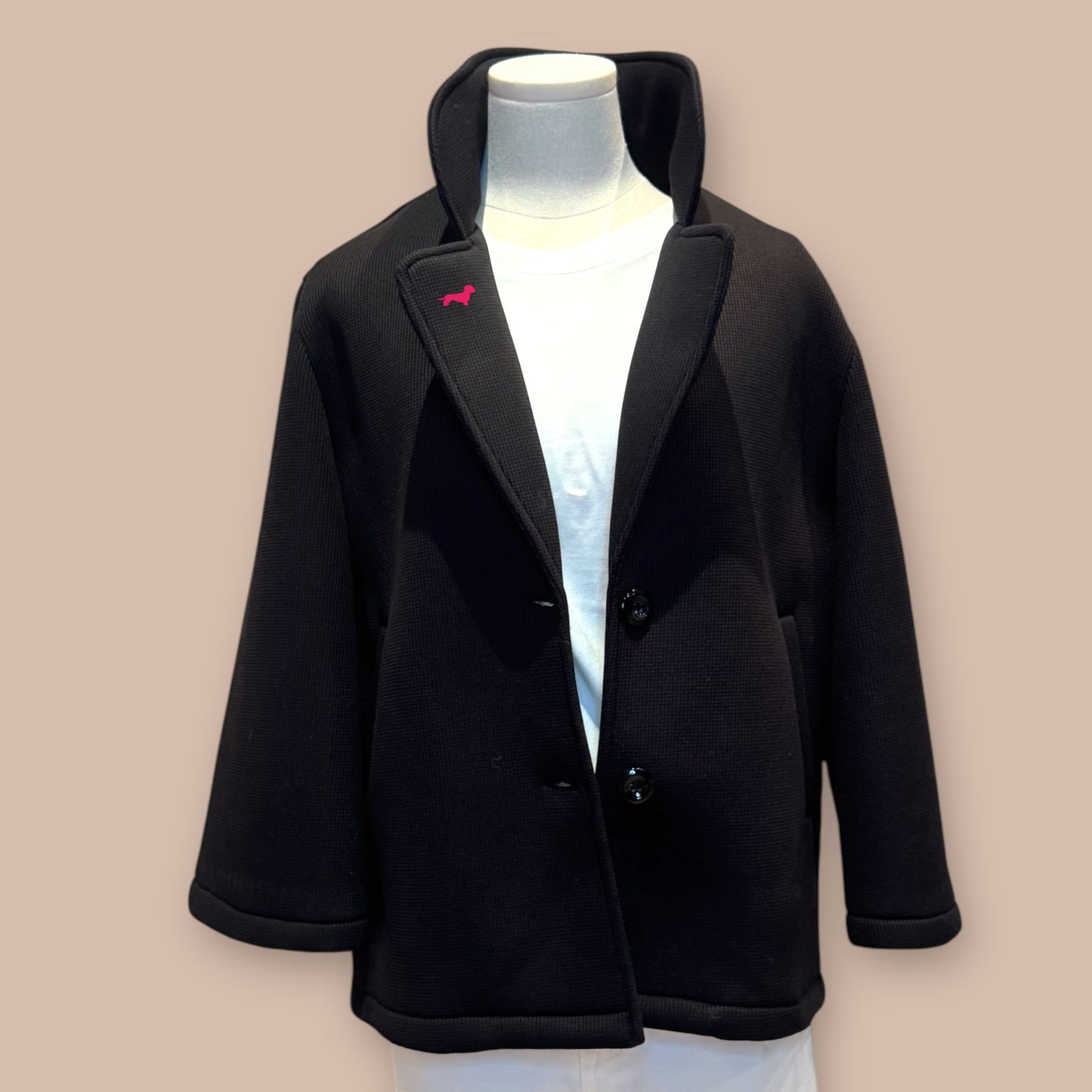 Kurzjacke Soft mit Dackel in Wunschfarbe
