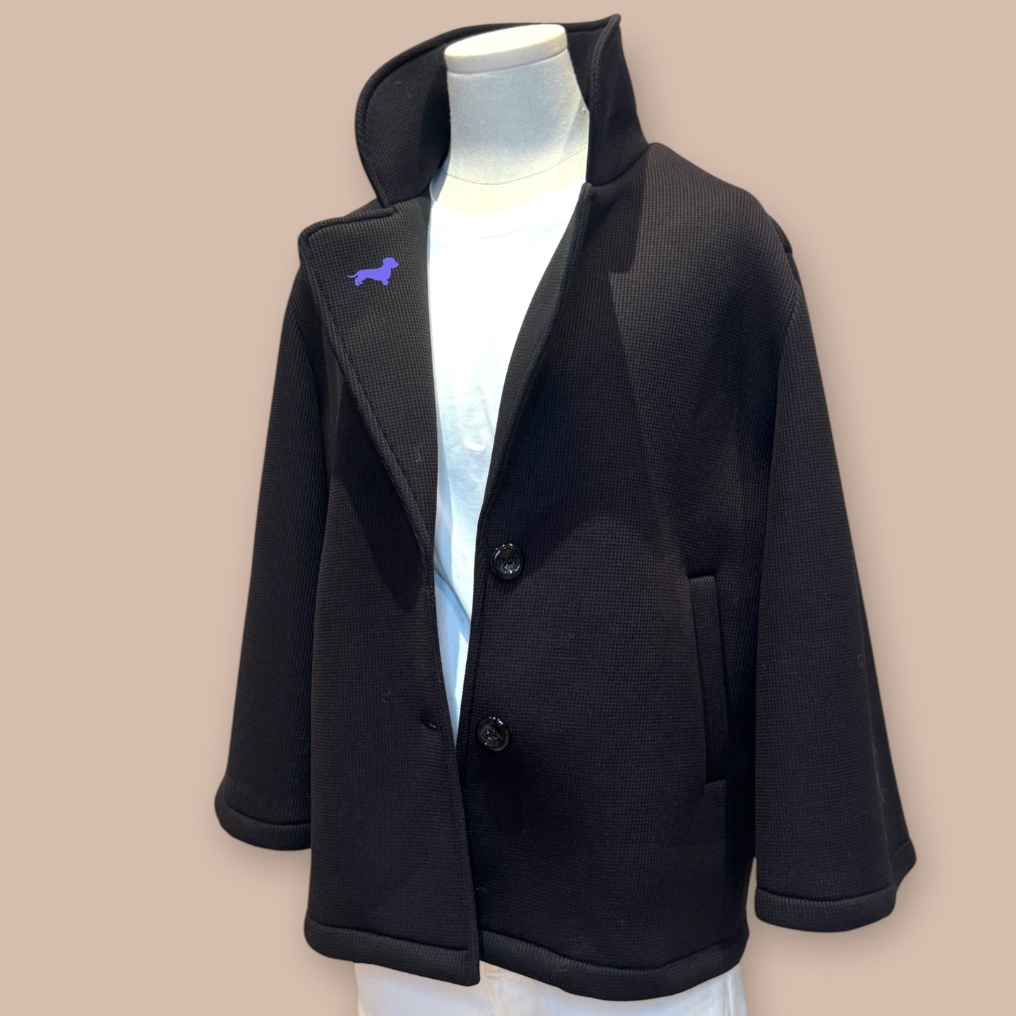 Kurzjacke Soft mit Dackel in Wunschfarbe
