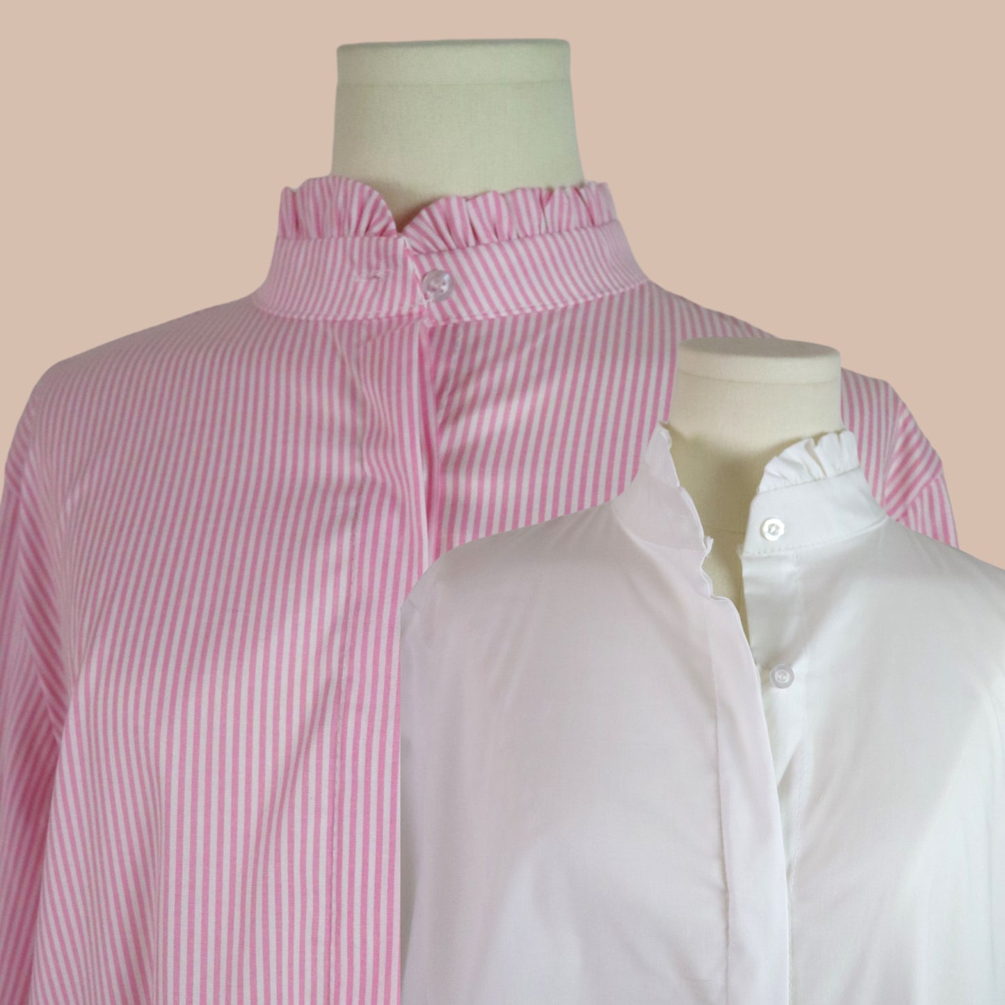 Bluse mit Rüschenkragen