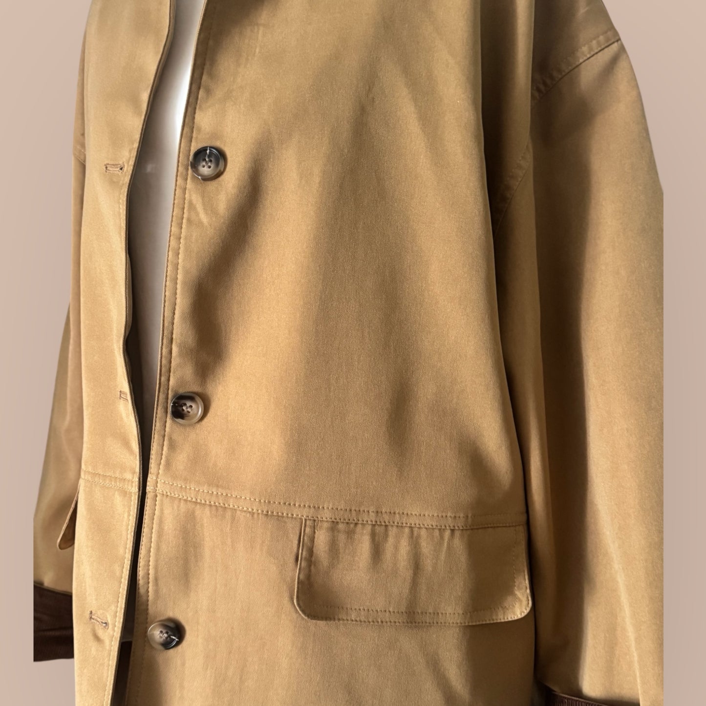 Damen Parka Jacke in Camel mit Dackel in Wunschfarbe