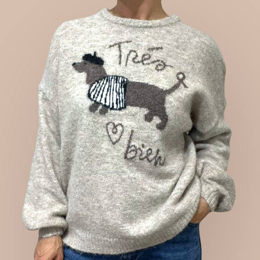 Dackel Pullover Kuschelweich