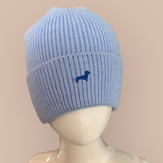 Mütze mit Dackel in Wunschfarbe
