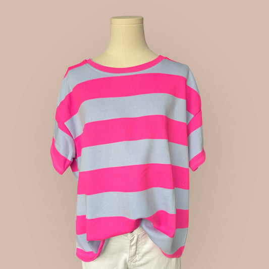 Gestreiftes Oversize T-Shirt