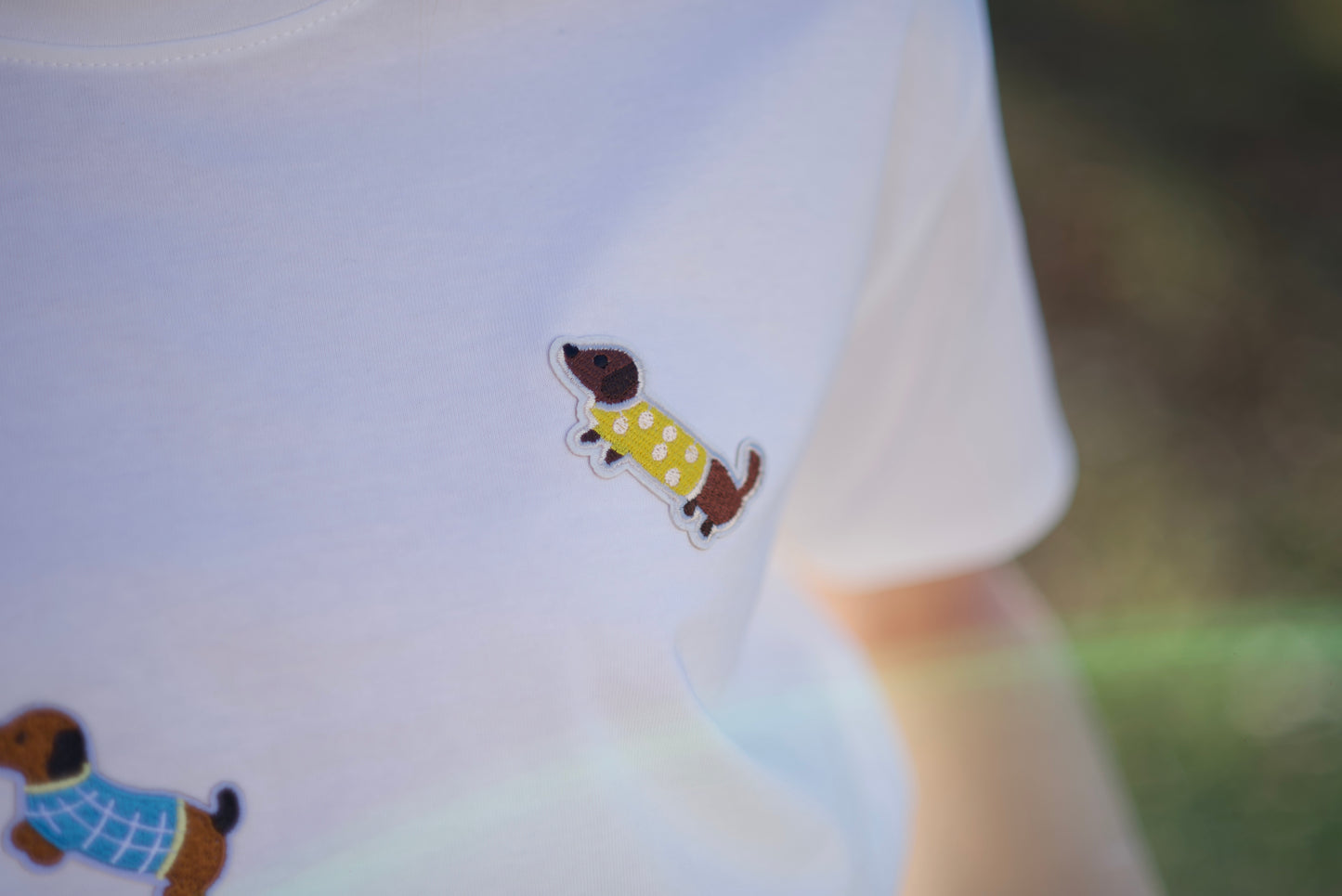 T-Shirt mit Dackelpatch