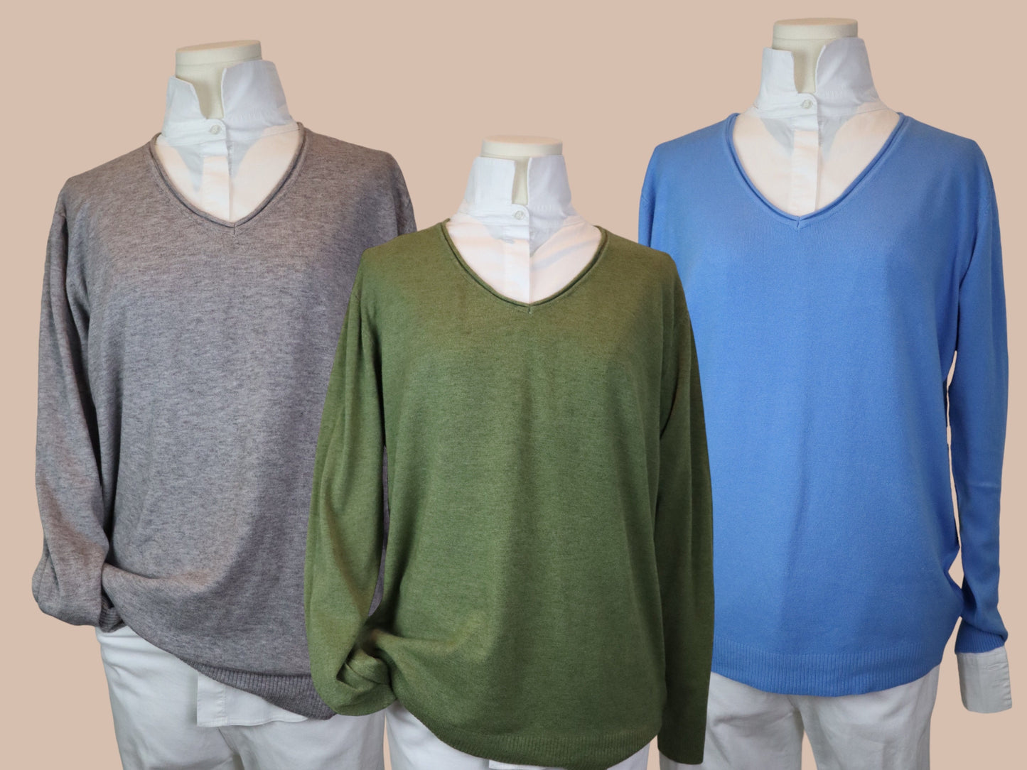 Pullover mit V-Ausschnitt