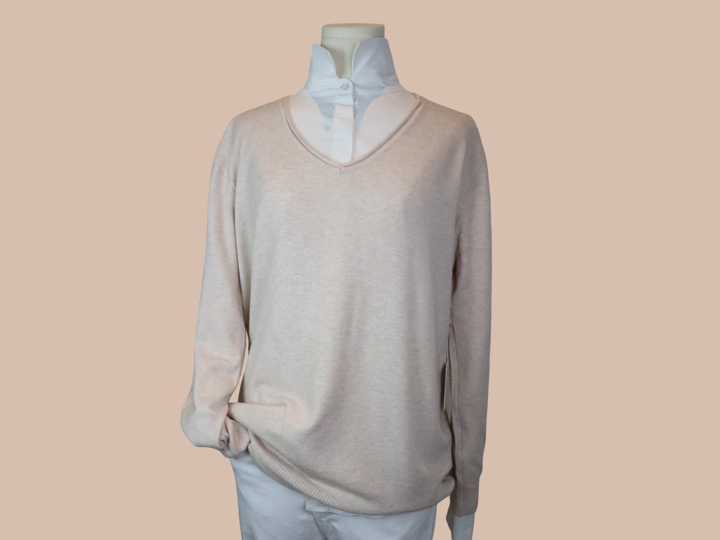 Pullover mit V-Ausschnitt