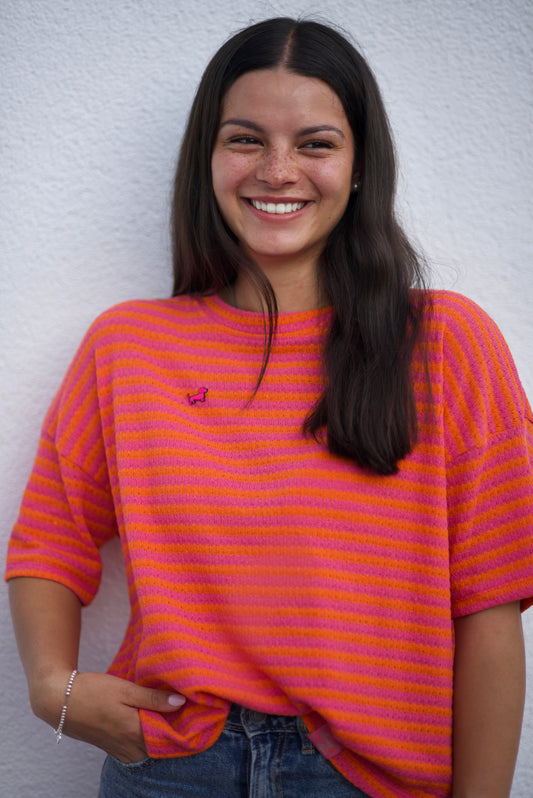 Dackel-Pin Strickshirt