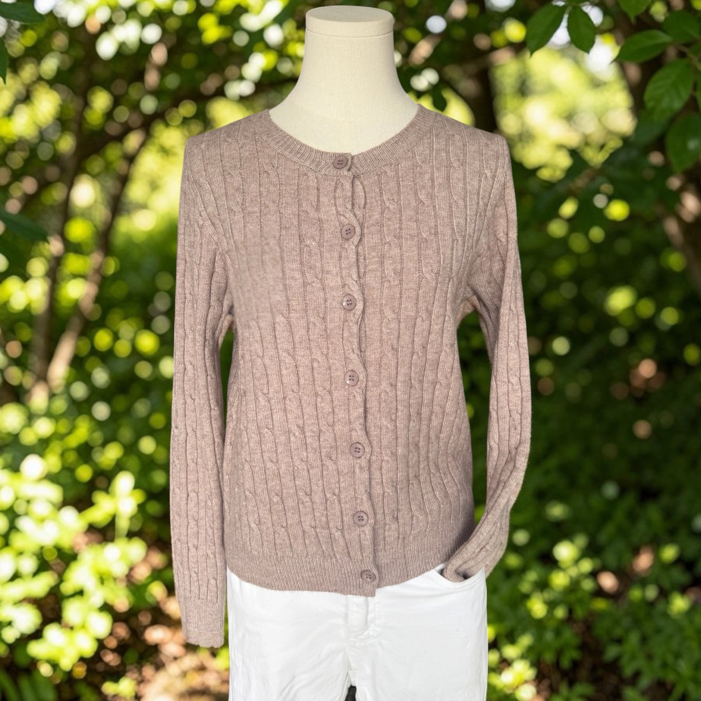 Zopfmuster Strickjacke Clara