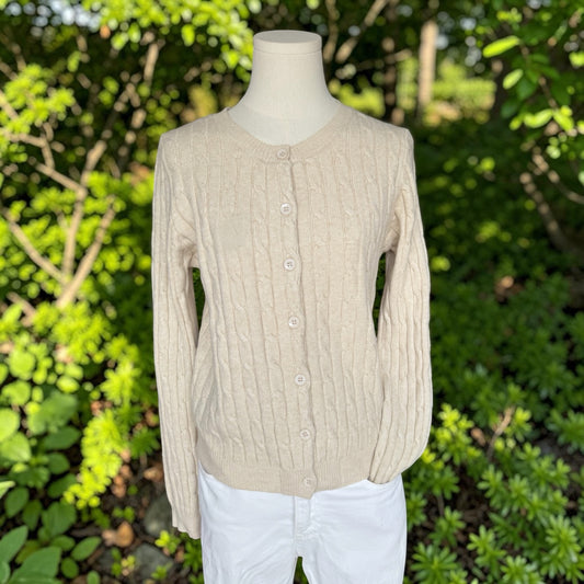 Zopfmuster Strickjacke Clara