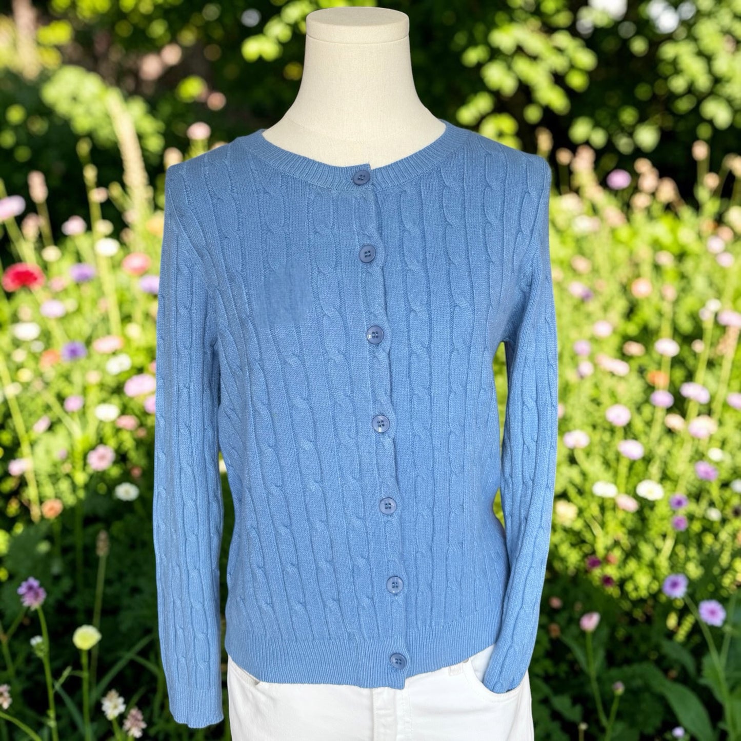 Zopfmuster Strickjacke Clara