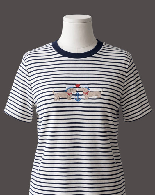 Freda&Gretas Dackel Streifen T-Shirt Limited FREDA & GRETA