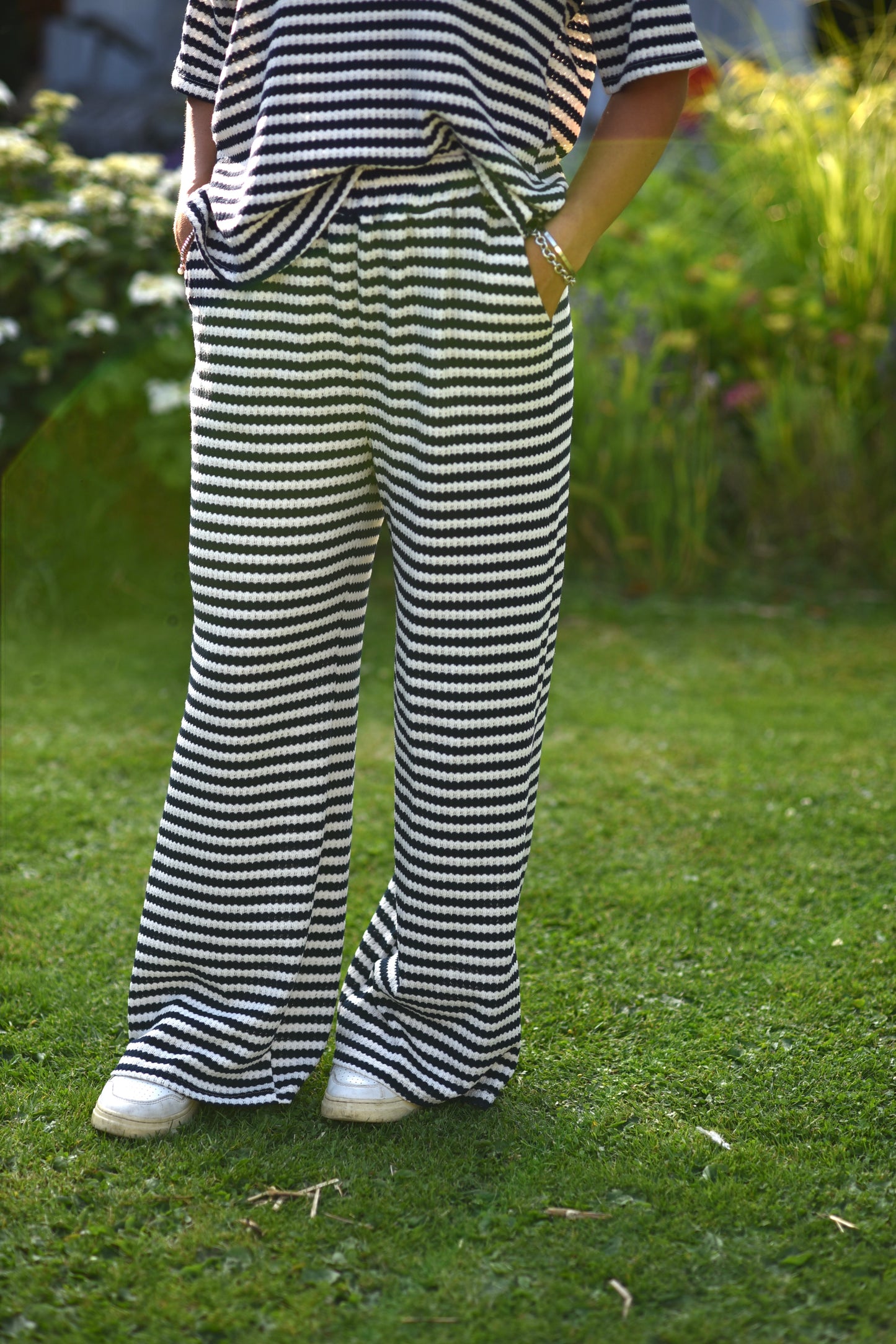 Coastal Stripes Strickhose