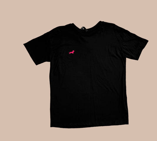 T-Shirt mit Dackel in Wunschfarbe