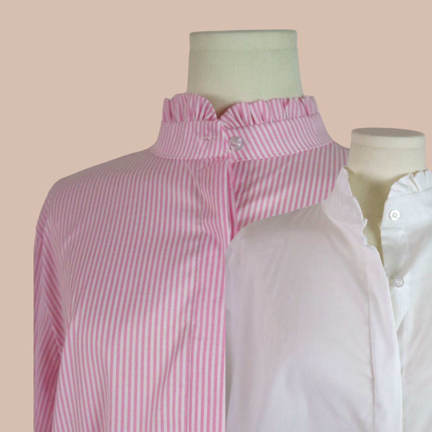 Bluse mit Rüschenkragen