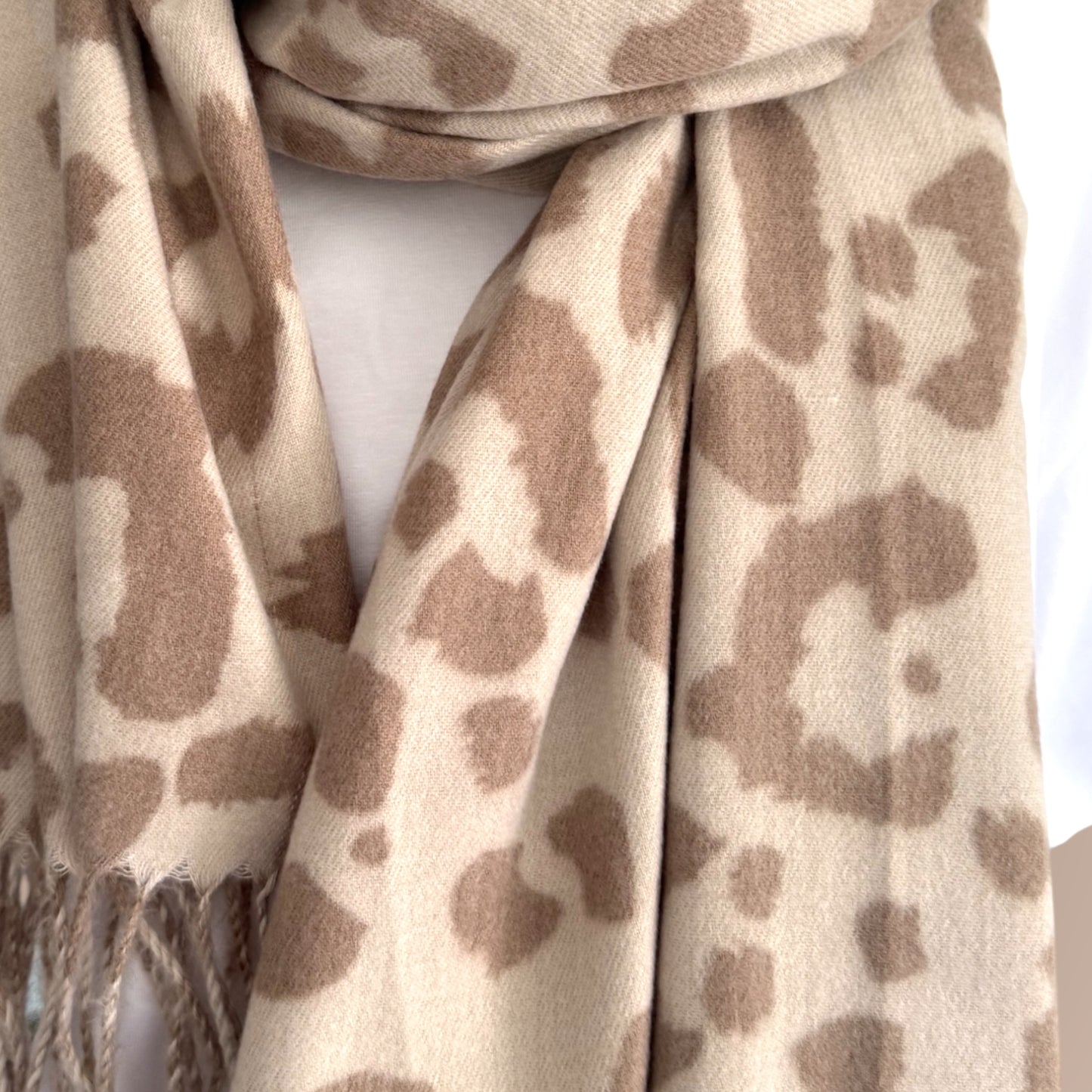 LEO Schal BEIGE-TAUPE