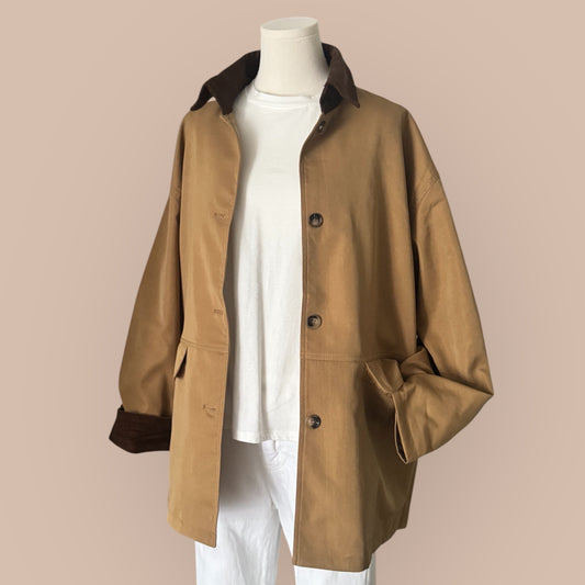 Damen Parka Jacke in Camel