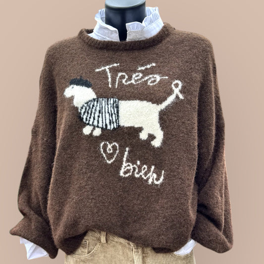 Dackel Pullover Kuschelweich