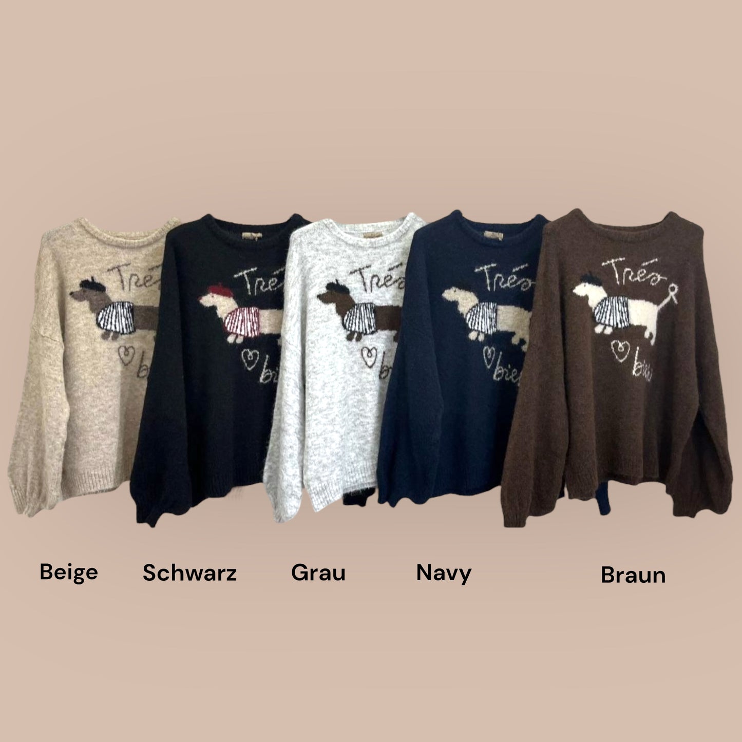 Dackel Pullover Kuschelweich