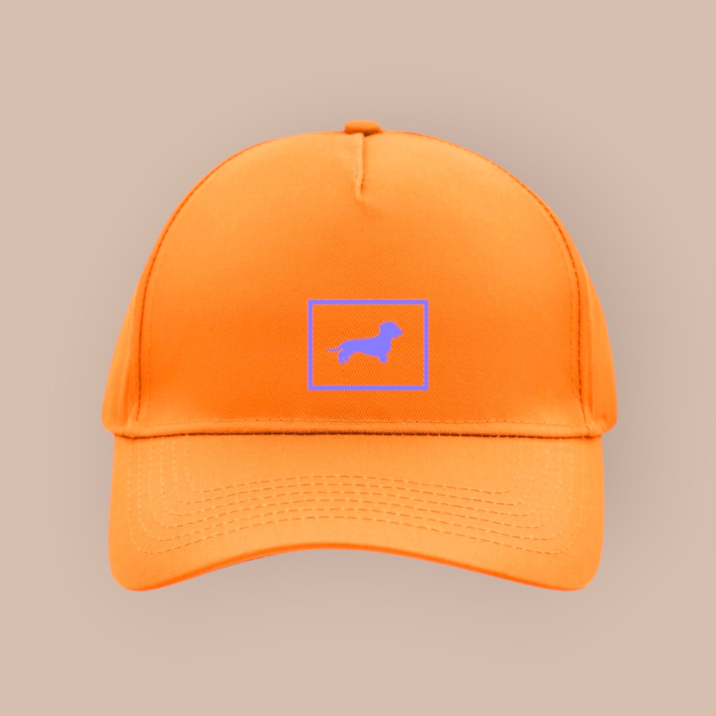 Cap mit Dackel Badge in Wunschfarbe