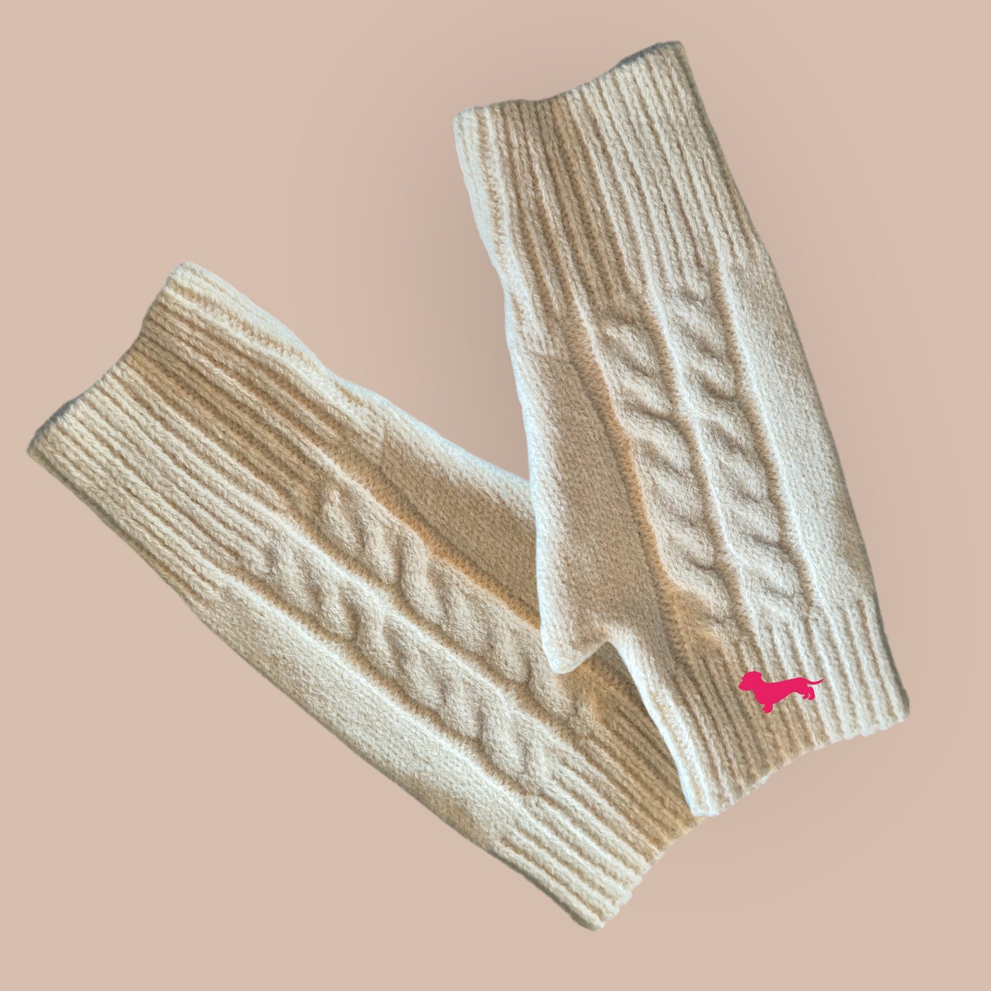 Handschuhe mit Dackel in Wunschfarbe