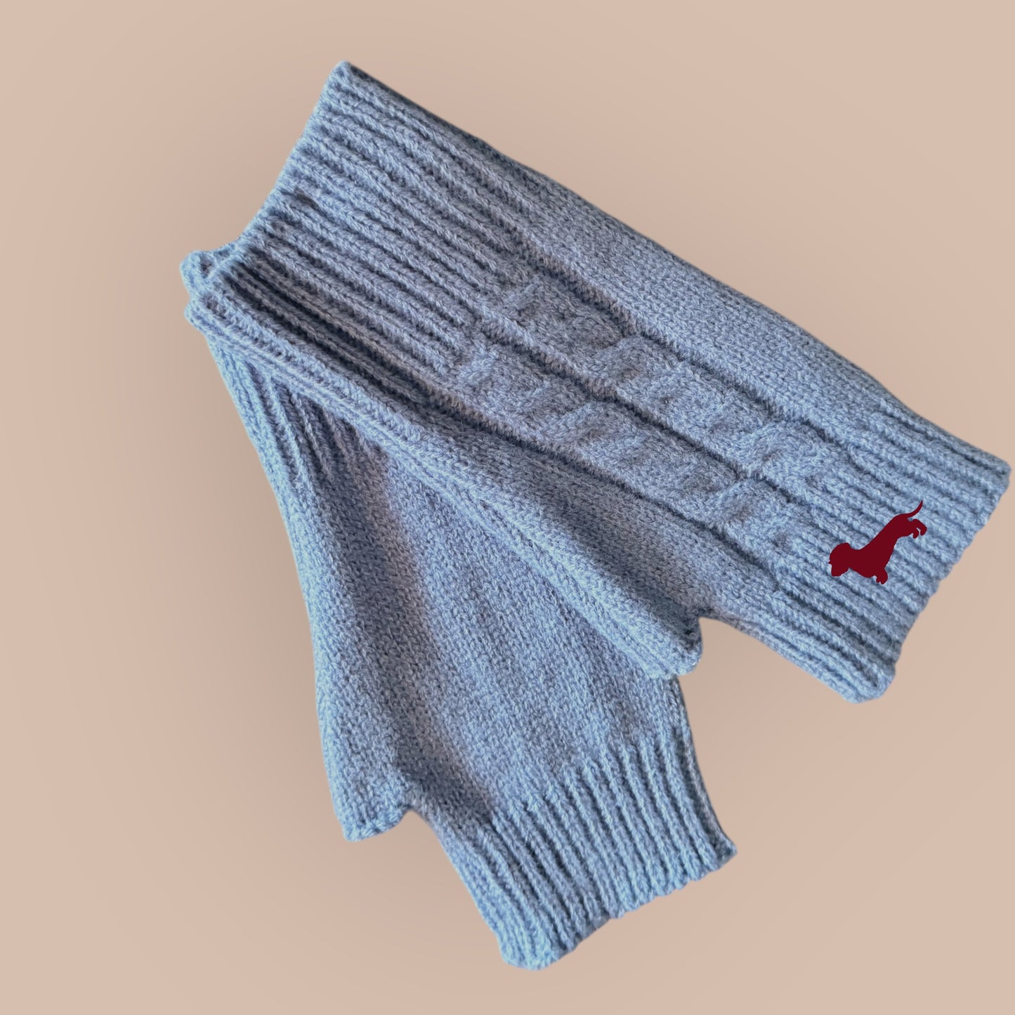 Handschuhe mit Dackel in Wunschfarbe