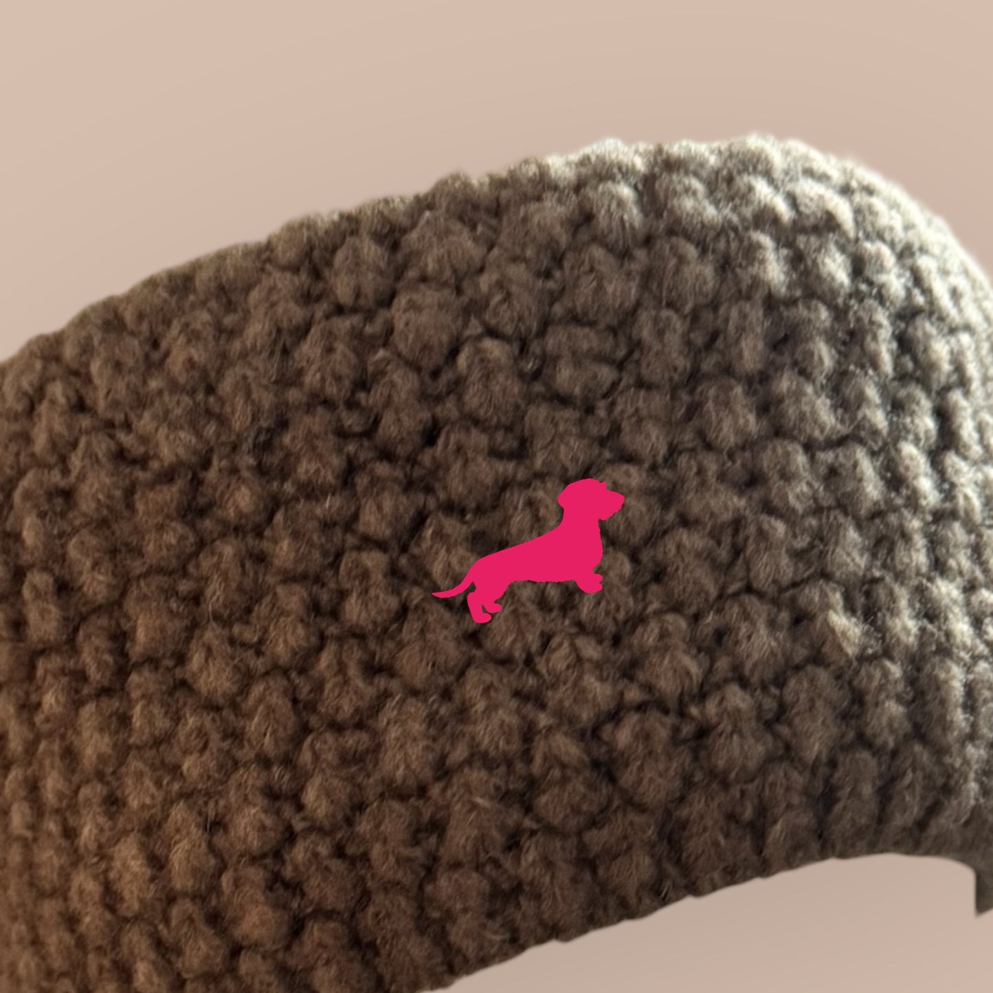 Stirnband mit Dackel in Wunschfarbe