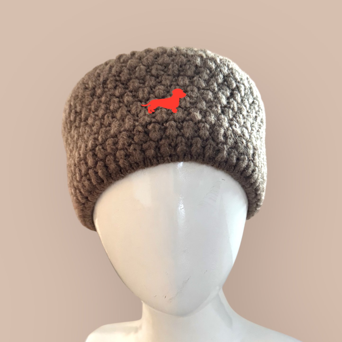 Stirnband mit Dackel in Wunschfarbe