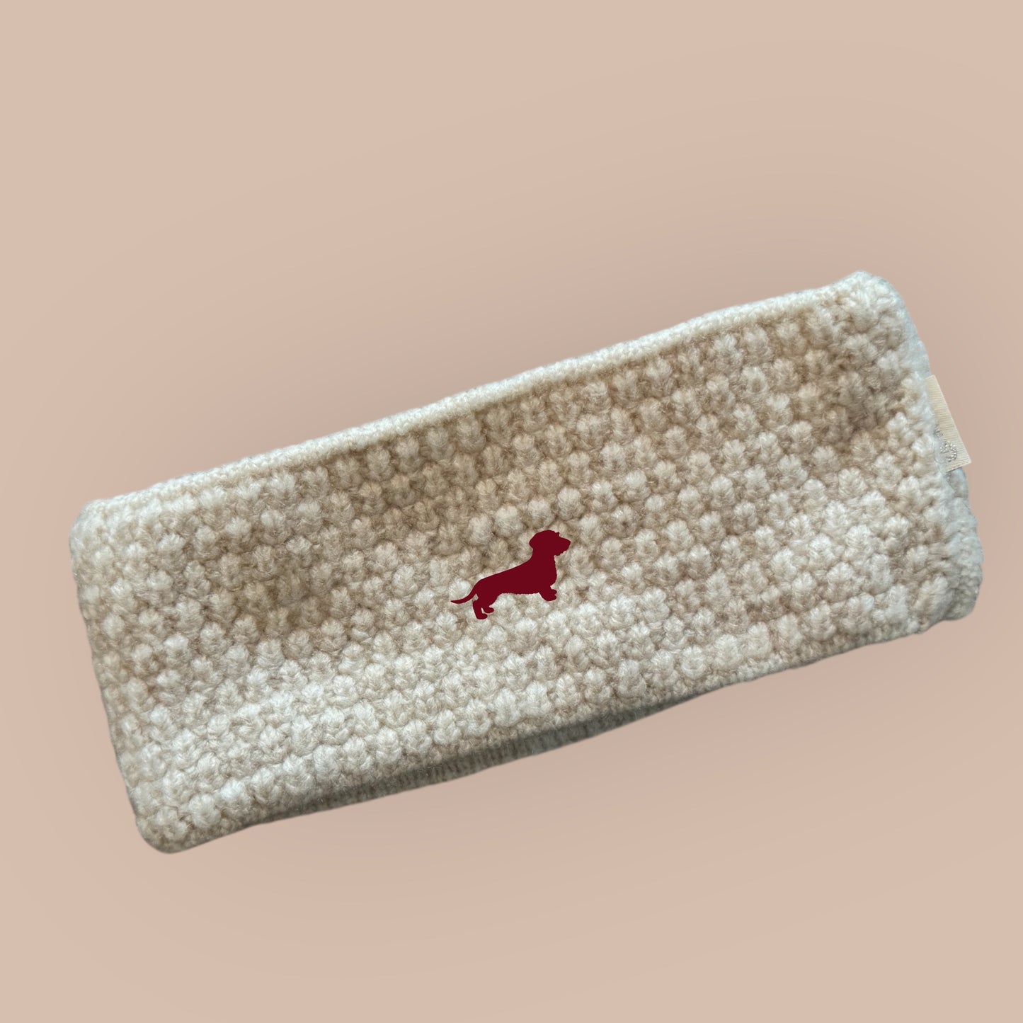 Stirnband mit Dackel in Wunschfarbe