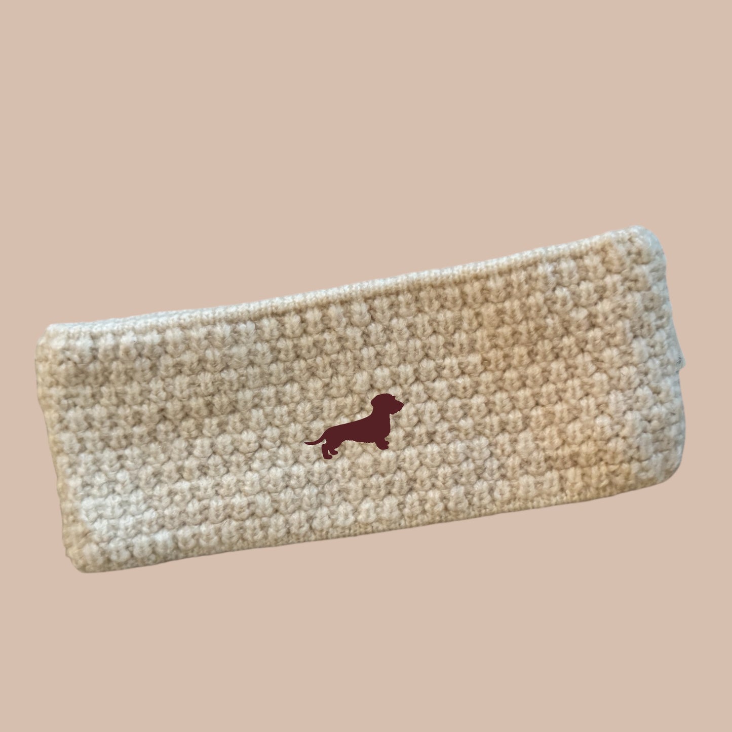 Stirnband mit Dackel in Wunschfarbe