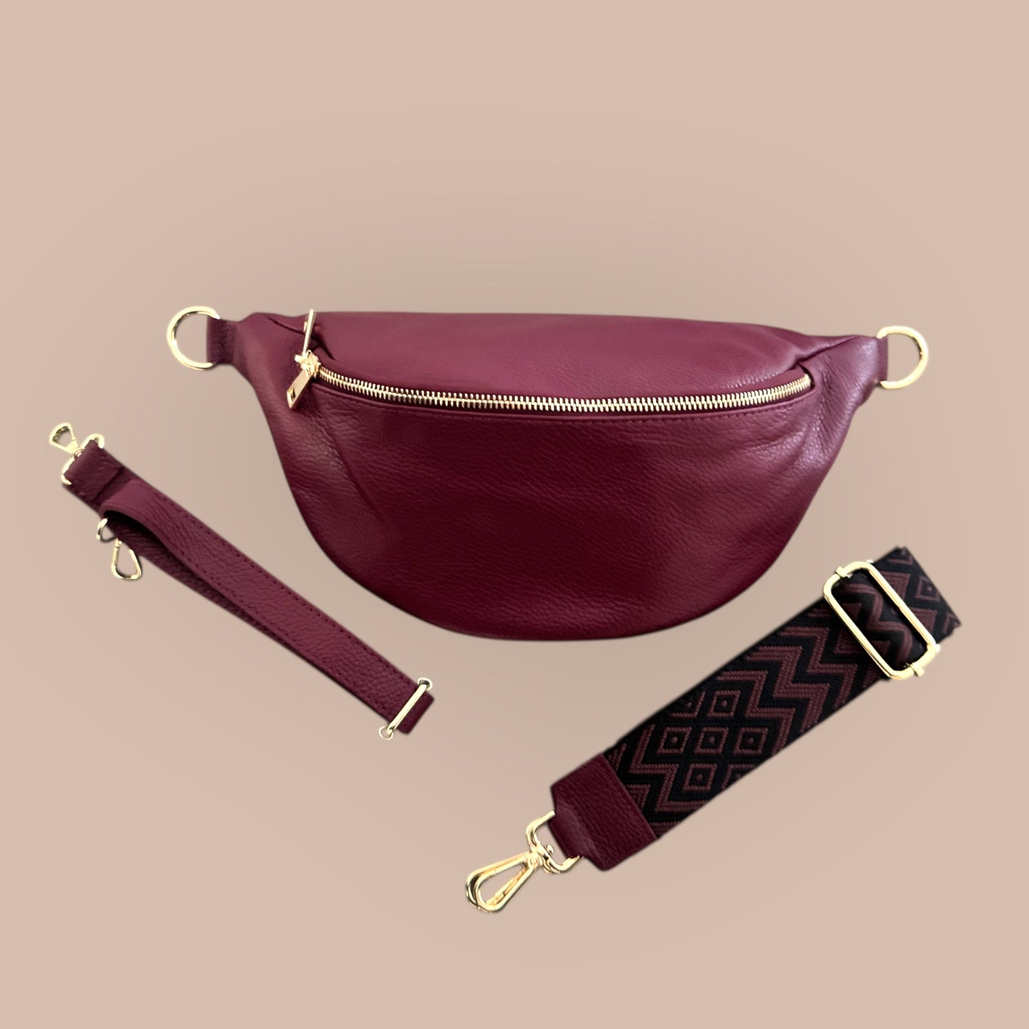 Crossbody-Bag in Glattleder