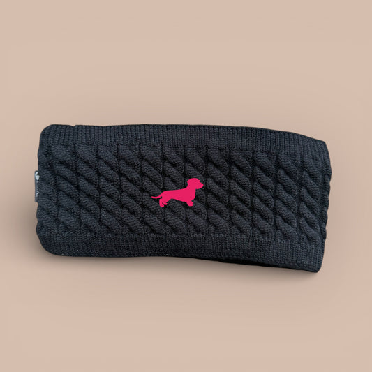 Stirnband mit Dackel in Wunschfarbe