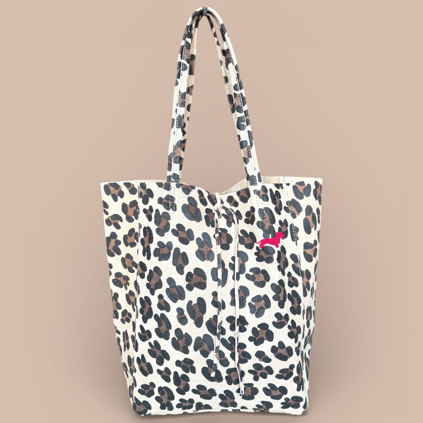 LEO Shopper Wildleder mit Dackel in Wunschfarbe