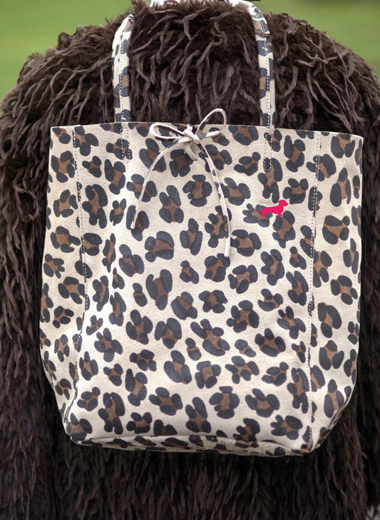 LEO Shopper Wildleder mit Dackel in Wunschfarbe