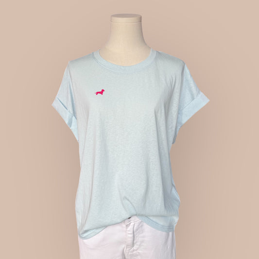 T-Shirt mit Dackel in Wunschfarbe