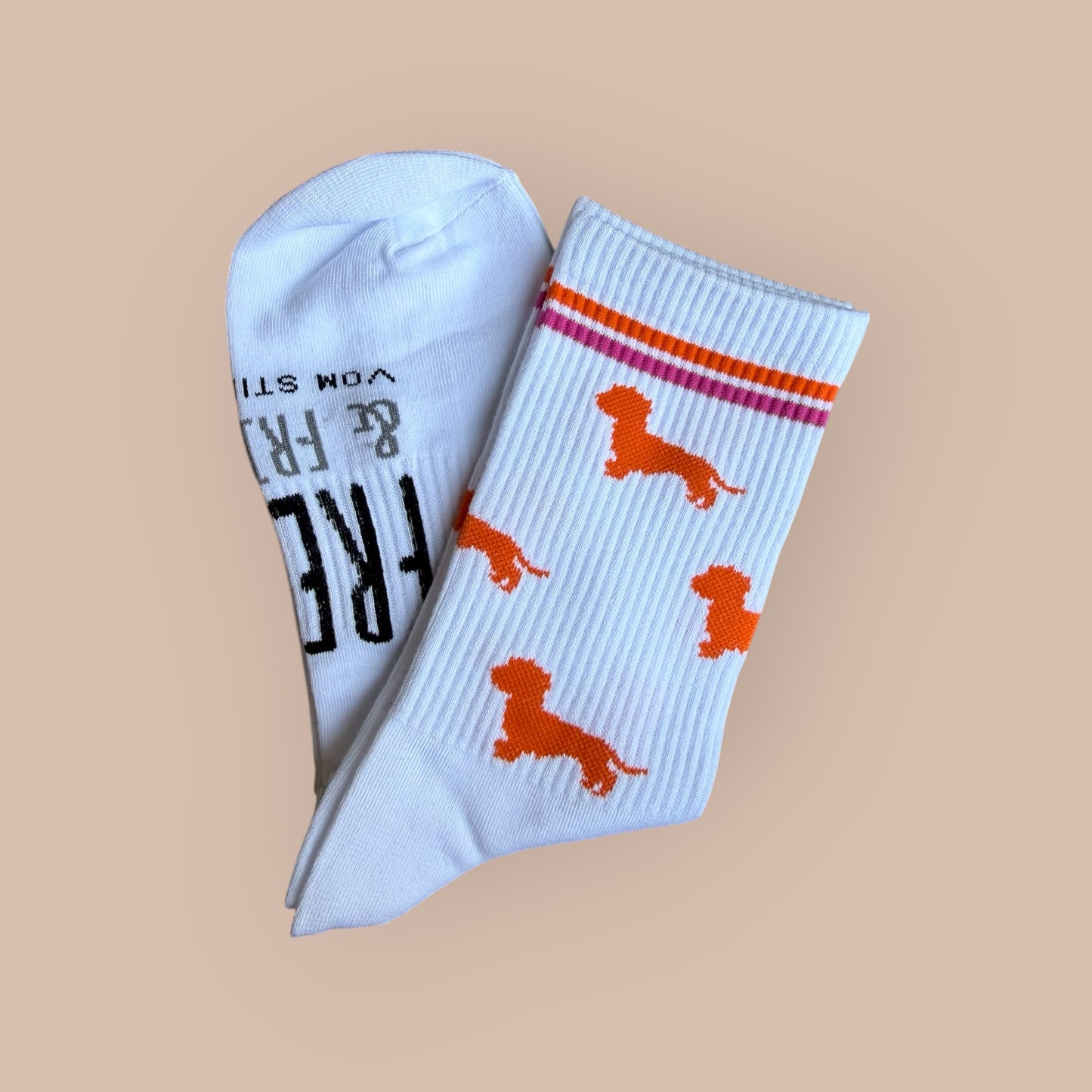 Socken Allover Dackel