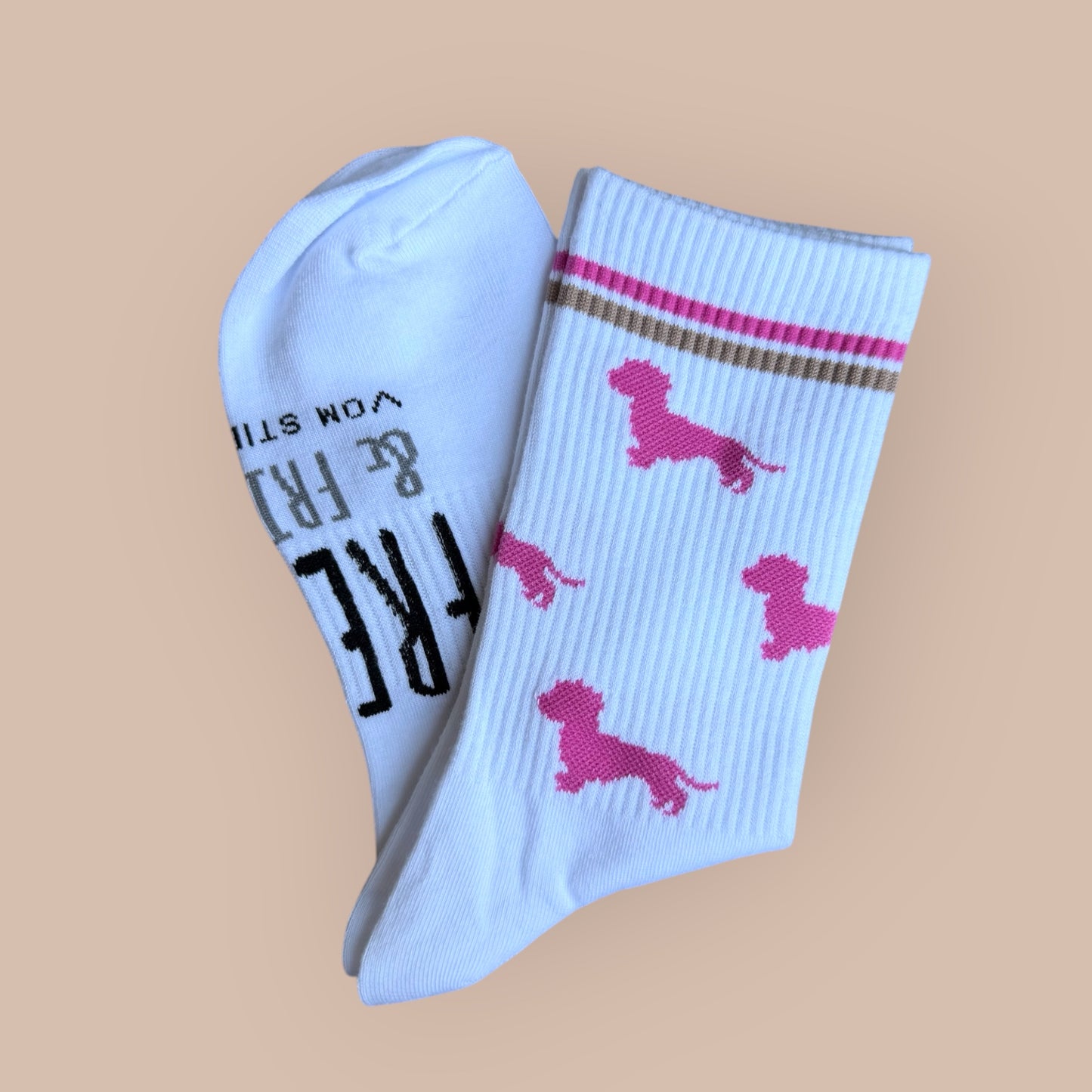Socken Allover Dackel