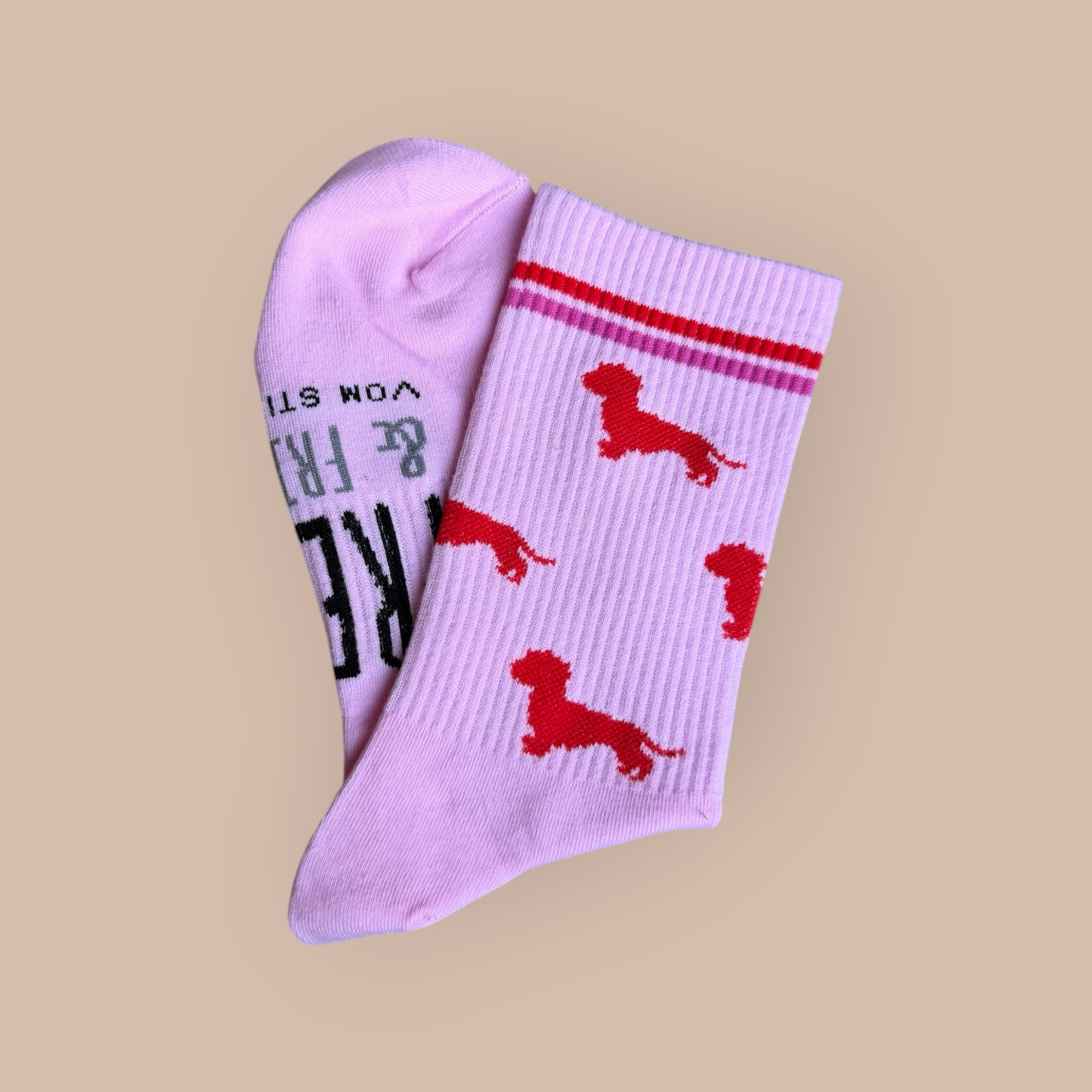 Socken Allover Dackel