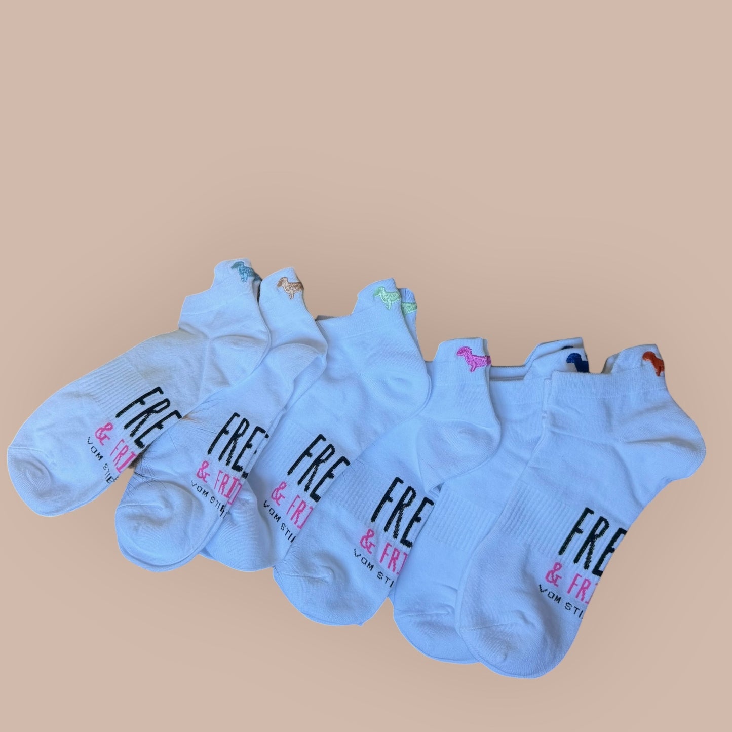 Sneaker Socken mit Dackel