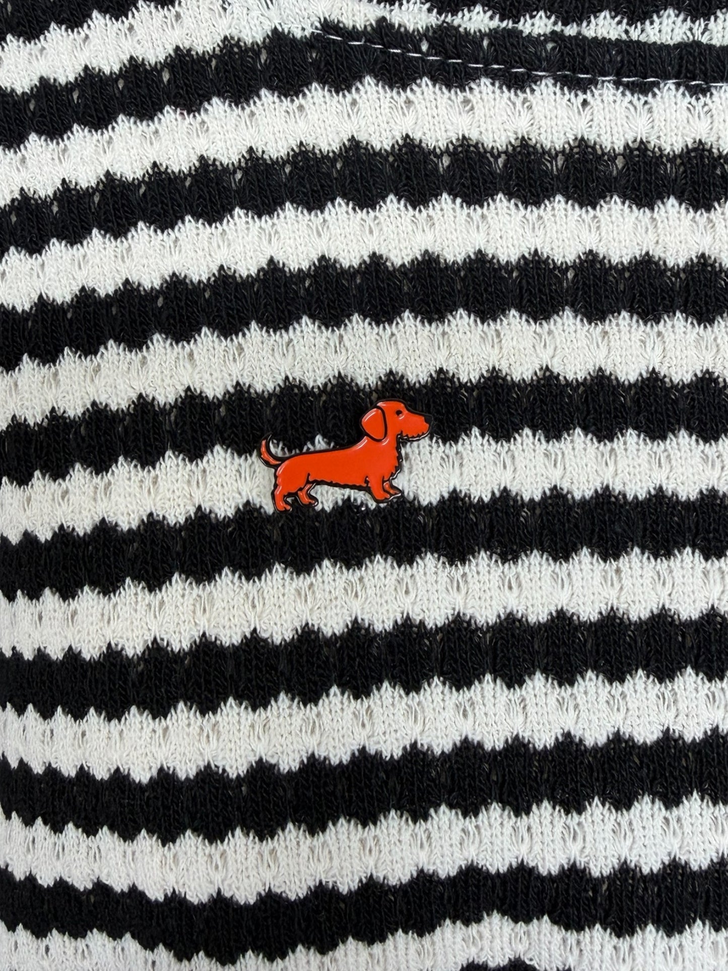 Dackel-Pin Strickshirt