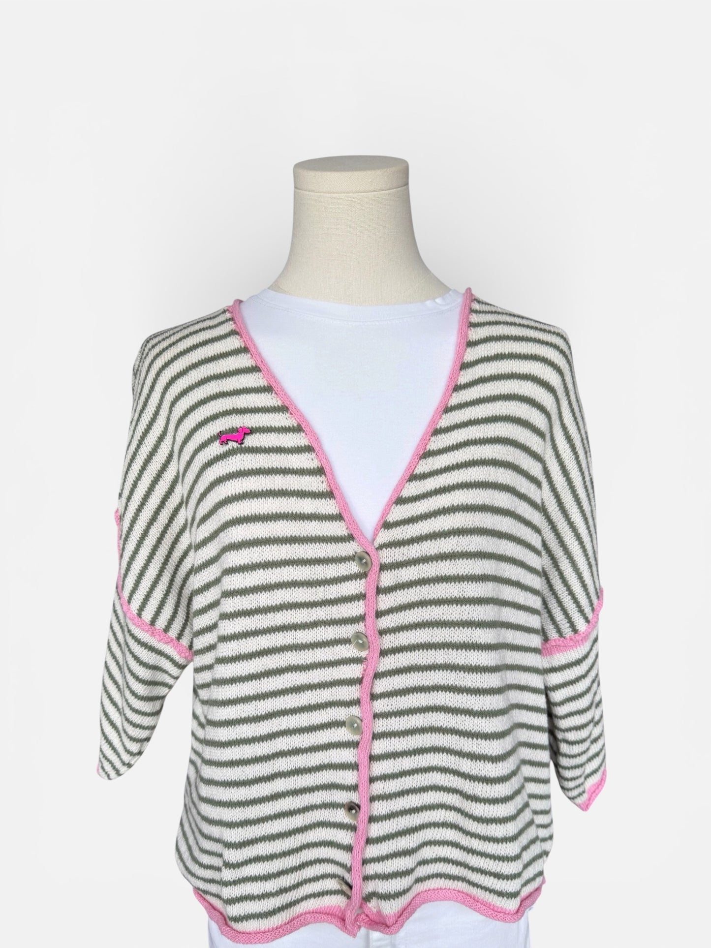 Dackel-Pin Strickjacke
