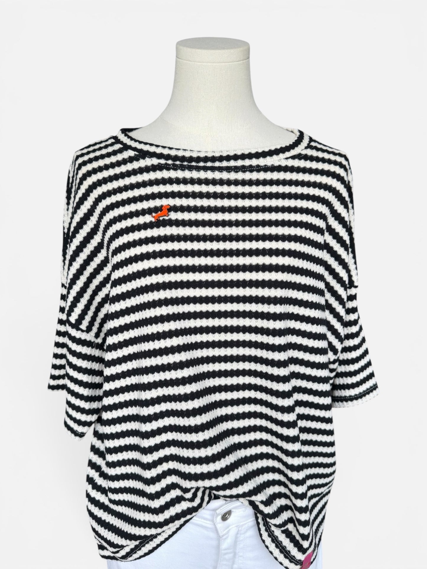 Dackel-Pin Strickshirt