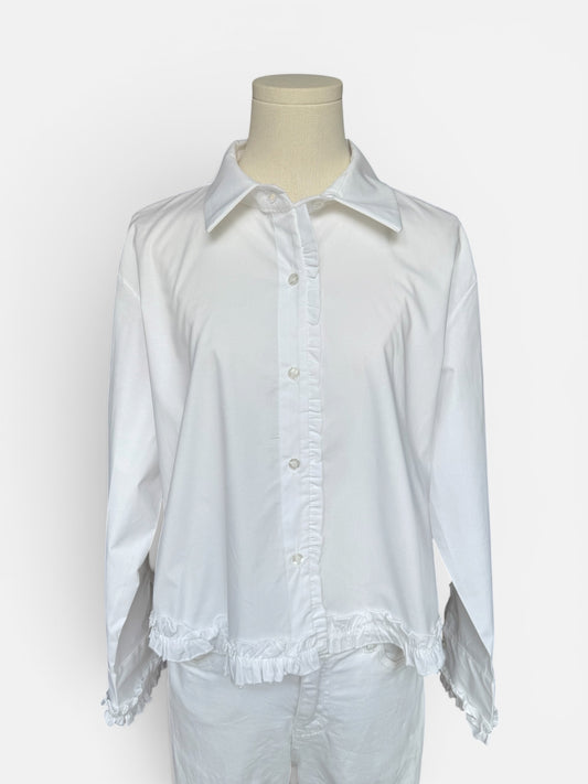Kurze Rüschenbluse