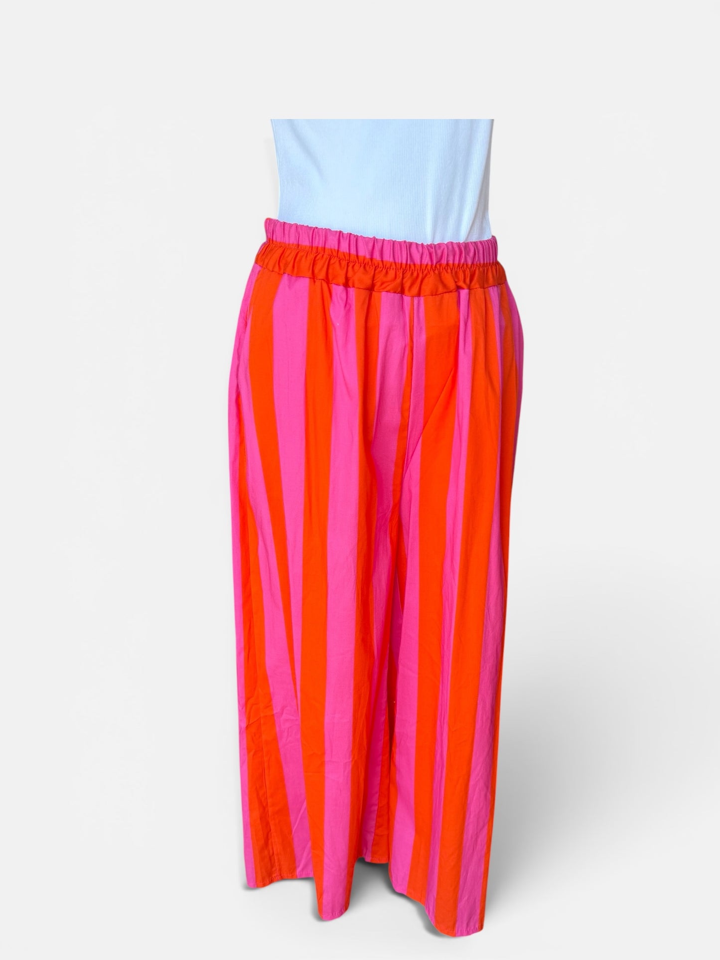 Gestreifte Leinenhose