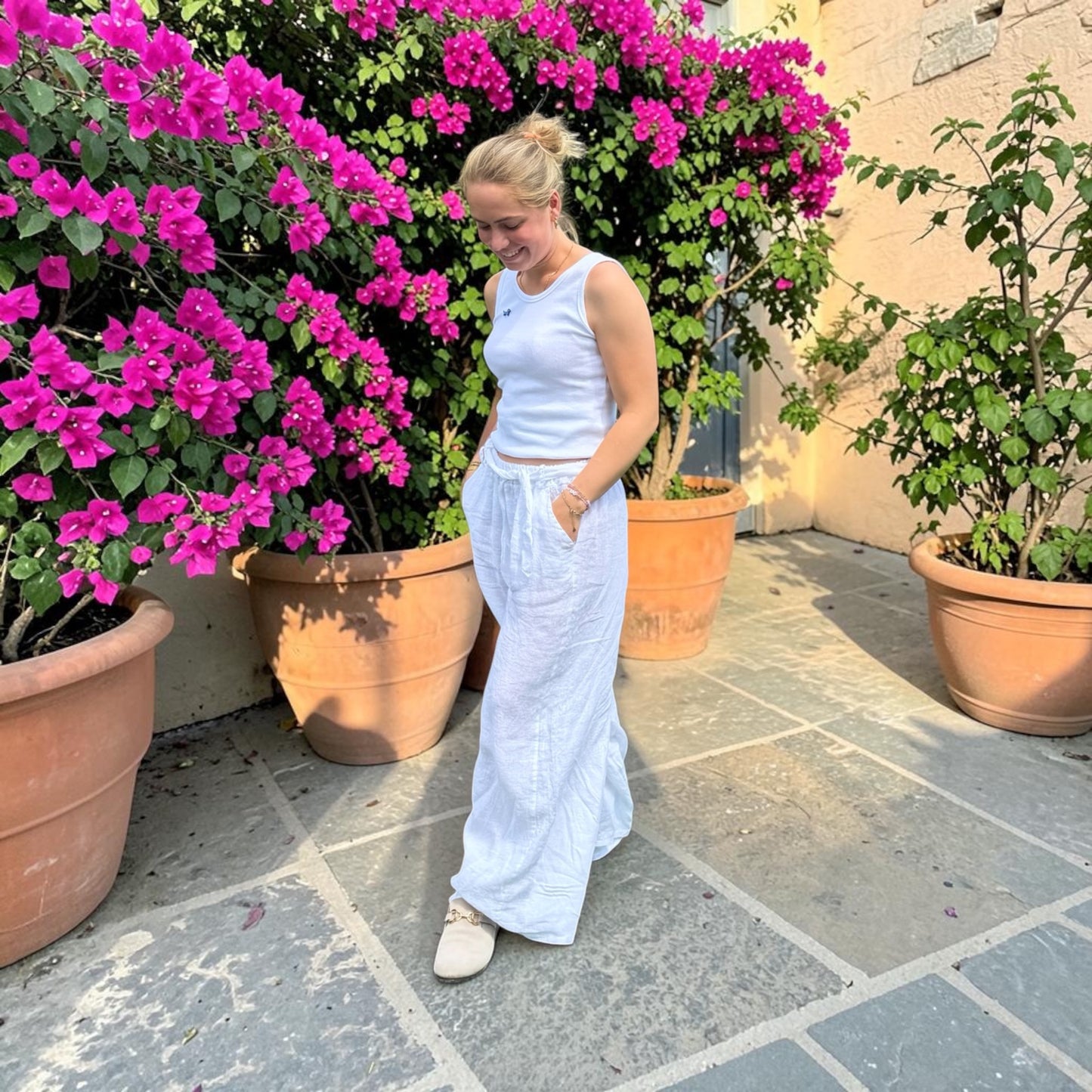 Leinenhose aus 100 % Leinen